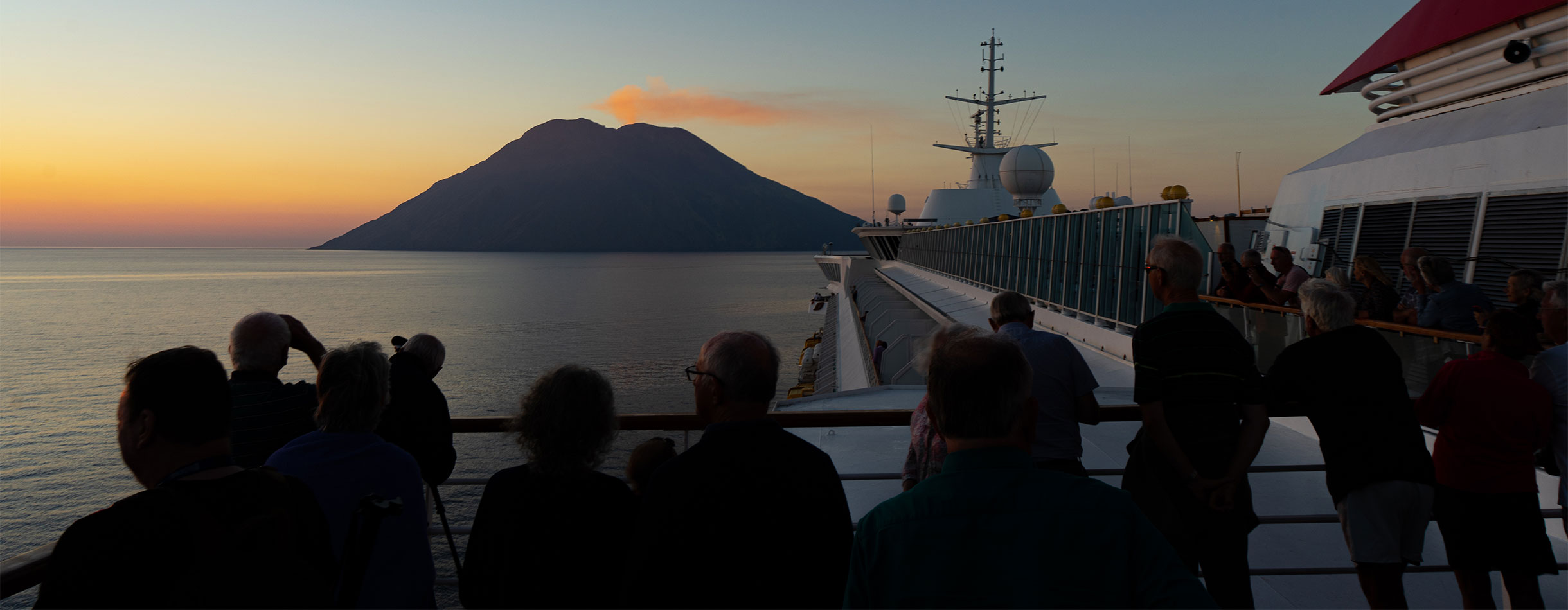 CRUISING BY STROMBOLI